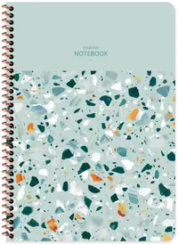Caiet cu spirală Keskin Color Terrazzo - A4, 80 file, rânduri late, sortiment