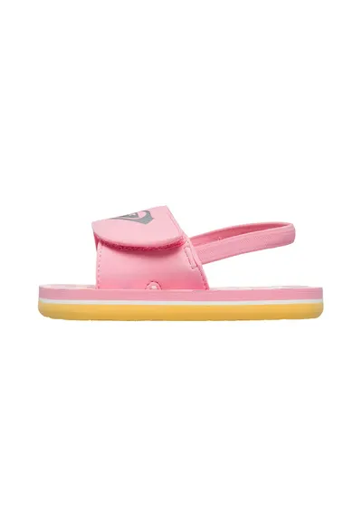 Sandale slingback cu velcro Finn - Roz pastel