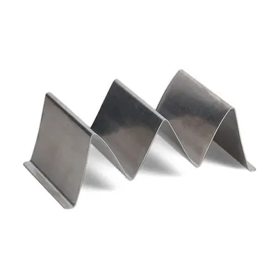 Suport pentru tacos de servire din oțel inoxidabil 10x19 cm Serve – BonBistro