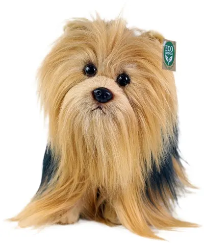 Jucărie de pluș Rappa Eco prietenii - Câine Yorkshire, așezat, 30 cm