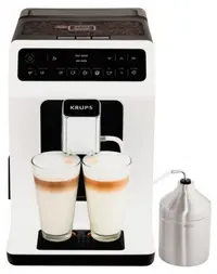 Aparat de cafea Krups - Evidence EA891110, 1450W, 15 bar, 2.3 l, alb/negru