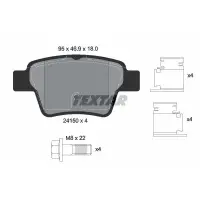 Set placute frana, frana disc TEXTAR 2415001