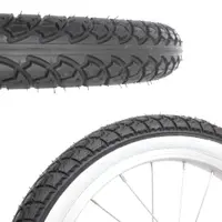 Anvelopă de bicicletă Deli Tire 16X2.125 Negru-Alb