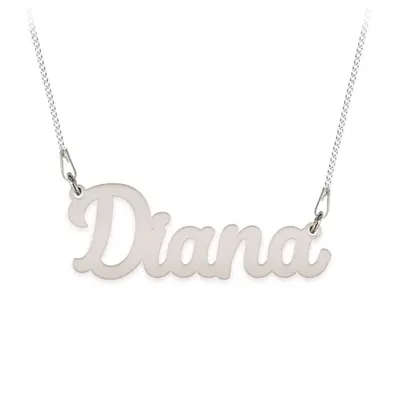 Ivona - Colier lant plat din argint 925 personalizat cu nume