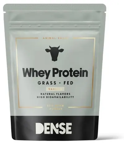 Proteine din zer de vită, vanilie, 500 g, Dense