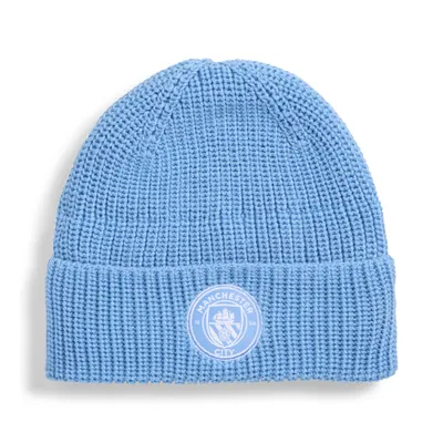 Căciulă interior fleece, etichetă club Essentials Manchester City, albastru PUMA