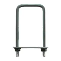 Brida Gard, 80 x 80 mm, pentru Fixare Panouri Gard, Stalp Rectangular, Gri Antracit