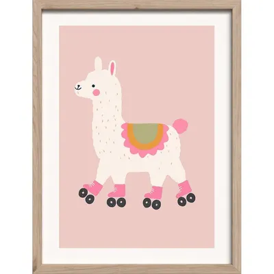 Tablou pentru copii 30x40 cm Roller Llama – Styler