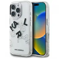Husa pentru Apple iPhone 16 Pro, Karl Lagerfeld, IML Sketched Graphic Logo, Transparenta