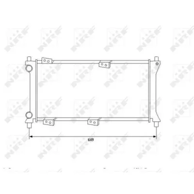 Radiator, racire motor NRF 58225