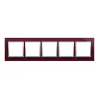 Rama cvintupla de sticla IP20/IP44(a se folosi cu DUN5 pentru IP44), visina putreda