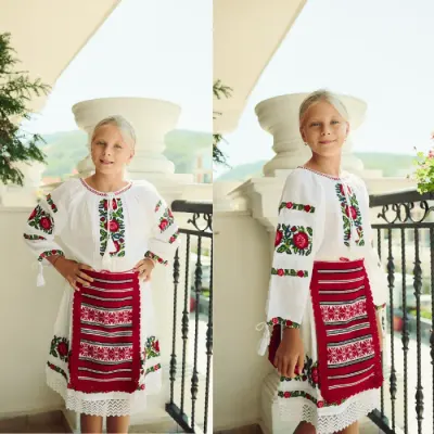 Set fote traditionale pentru fetite - Ioana