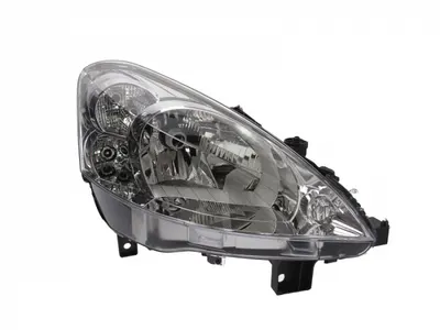 Far Dreapta (H4, electric, cu motor, culoare insert: cromat) potrivit PEUGEOT PARTNER, PARTNER TEPEE, PARTNER MINIVAN