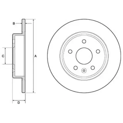 Disc frana DELPHI BG4761C