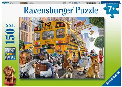 Puzzle Ravensburger din 150 XXL de piese - Pet school