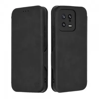 Husa pentru Xiaomi 13, Techsuit, Safe Wallet Plus, Neagra