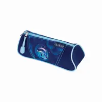 Penar tip etui triunghiular, 1 fermoar, 21.5x7x8cm, Dolphin Ride, Herlitz