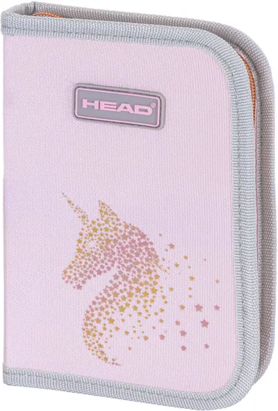 Penar școlar Astra Head - Rose Gold, 1 fermoar, deschidere dublă