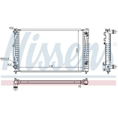 Radiator, racire motor NISSENS 60499