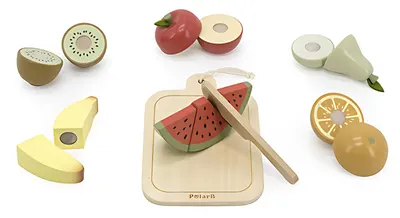Set de tăiat legume Viga Toys PolarB - Cu 8 elemente