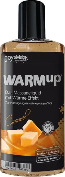 Lichid masaj, Joydivision, WARMup, caramel, 150 ml