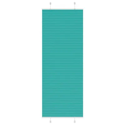 vidaXL Jaluzea plisată verde petrol 75x200 cm Lățime țesătură 74,4 cm