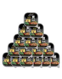 CESAR Set hrana caine adult, pui garnisit cu dovlecel, fructe de padure si plante aromatice in sos 16x100 g