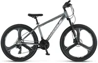 Bicicleta MTB Umit Accrue, cadru 18 , gri alb, roata 27.5 , cadru aluminiu, frana disc hidraulic, 2026