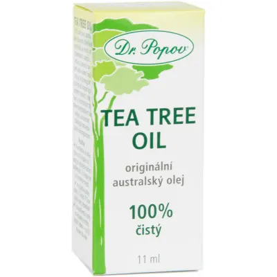 Dr. Popov Tea Tree Oil 100 % ulei din arbore de ceai, presat la rece cu efect antiseptic 11 ml