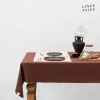 Față de masă din in 140x200 cm Chocolate – Linen Tales