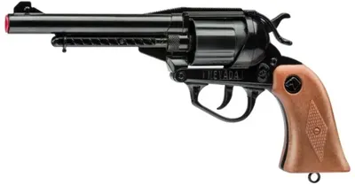 Revolver pentru copii Villa Giocattoli Nevada Nero - Cu capse, 12 lovituri