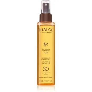 Thalgo Riviera Sun Beautyfying Suncare Oil SPF30 ulei hranitor uscat pentru piele bronzata SPF 30