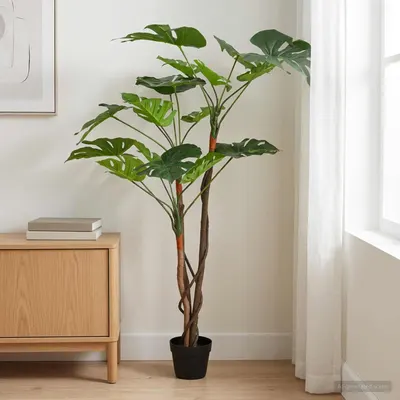 vidaXL Planta artificială Monstera Verde 70 x 16 x 130 cm