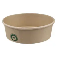 Boluri Biodegradabile, Compostabile Carton PLA, Kraft, Diametru 97 mm, 480 ml, 50 buc.