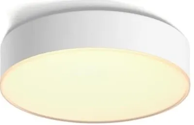 Plafonier LED Philips - Hue Enrave, S, IP20, 9.6W, dimmer, alb