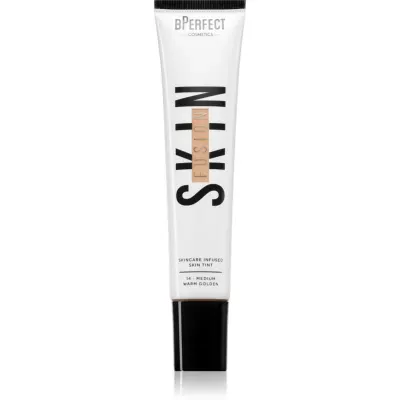 BPerfect Skin Fusion Skincare Infused Skin Tint make-up cu textura usoara pentru un look natural culoare 14 Medium Warm Golden 30 ml
