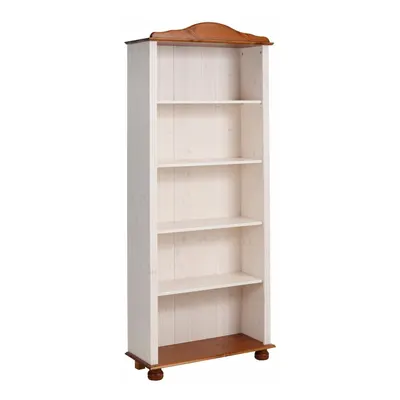 Bibliotecă albă/în culoare naturală din lemn masiv de pin 70x181 cm Ella – Støraa