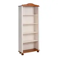 Bibliotecă albă/în culoare naturală din lemn masiv de pin 70x181 cm Ella – Støraa