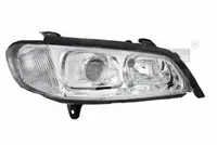 Far fata Stanga (H1 H7, electric, fara motoras, culoare insert: cromat) potrivit OPEL OMEGA B