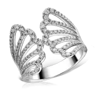 Inel din aur alb cu diamante de 0.7ct