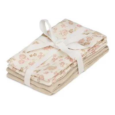 Prosopele de spălat pe corp bej 4 buc. din bumbac organic 30x30 cm Augusta – Cam Cam Copenhagen