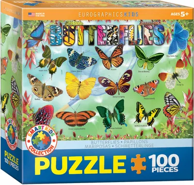 Puzzle Eurographics din 100 de piese – Fluturi
