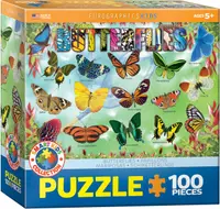 Puzzle Eurographics din 100 de piese – Fluturi