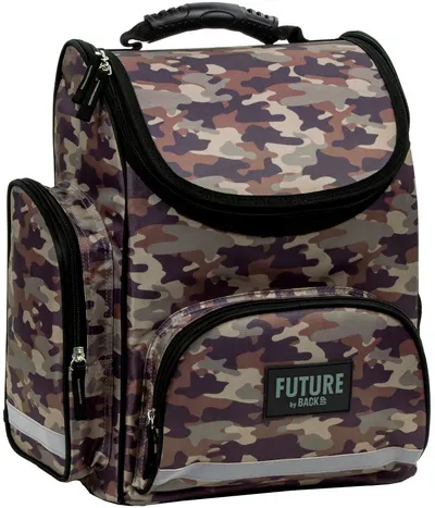 Ghiozdan ergonomic BackUp Army - cu 1 compartiment