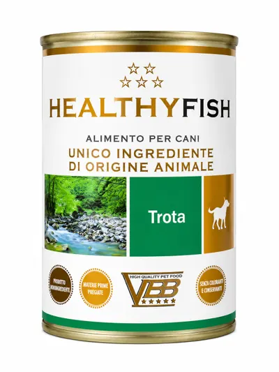 Conserva pentru caini Healthy Meat Monoproteic cu pastrav 400 gr