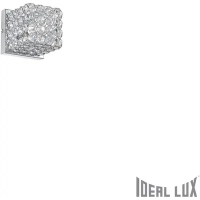 Aplica simpla cu cristale taiate inserate in inele metalice 2x40W
