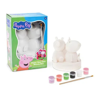 Set creativ Peppa Pig Pusculita 3D de Colorat cu Pensula si 6 Culori
