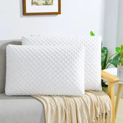 Set 2 x Perna cervicala ergonomica, invelis din bumbac