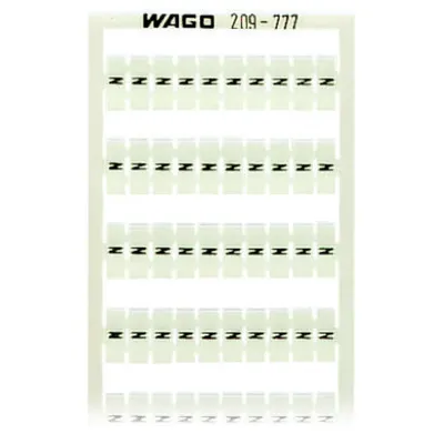 WSB marking card; as card; MARKED; N (100x); not stretchable; Vertical marking; snap-on type; white