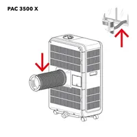 Furtun evacuare aer pentru TROTEC PAC 3500 X